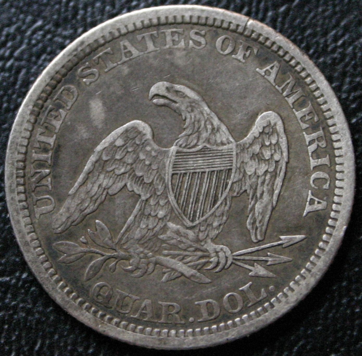 1864-Seated-Liberty-Quarter...variety?--3-More-Stars-At-Date