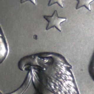 2018-Silver-Eagle,-Struck-Through-Or-Planchet-Error?
