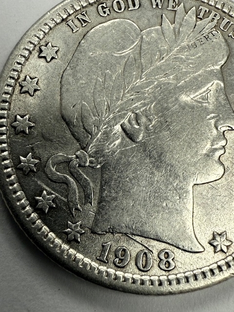 1908-Barber-Quarter-Planchet-Error-Before-Being-Struck-Up.