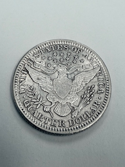 1908-Barber-Quarter-Planchet-Error-Before-Being-Struck-Up.