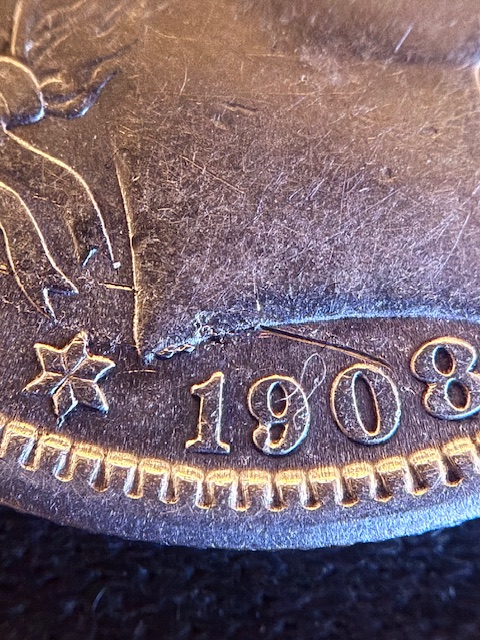1908-Barber-Quarter-Planchet-Error-Before-Being-Struck-Up.
