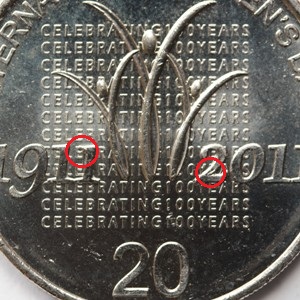 Cuds-On-2011-International-Women's-Day-20-Cent-Piece