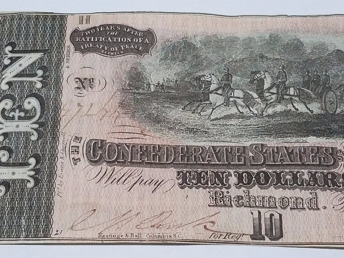 1864-Richmond-Confederate-$10.00-Bill...help