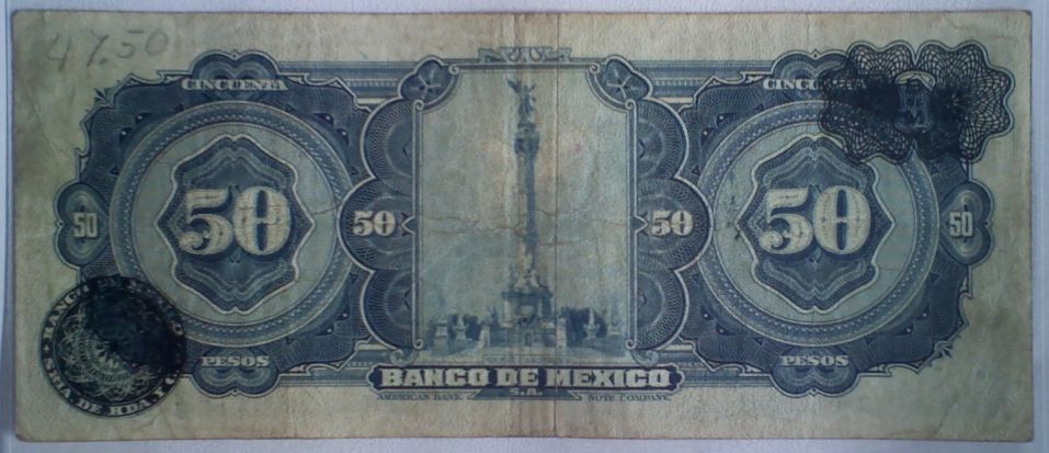 1943-50-Pesos-Mexican-Banknote