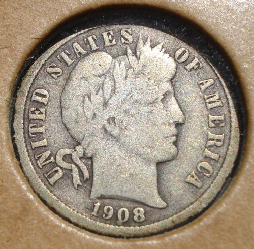 1908-Barber/Liberty-Dime