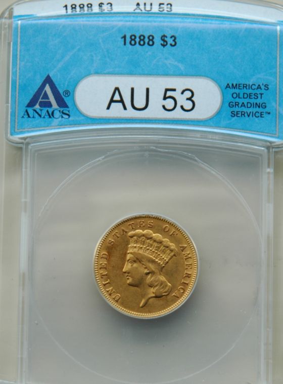 1888-$3-Gold-For-Grading