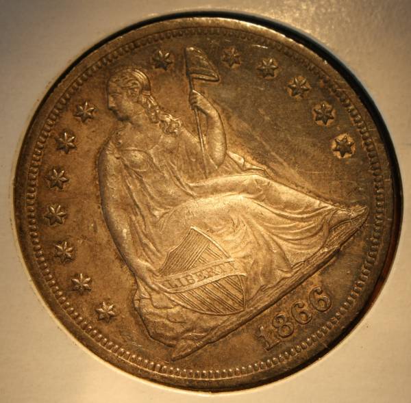 Grade-And-Value-For-1866-Seated-Dollar-With-Motto