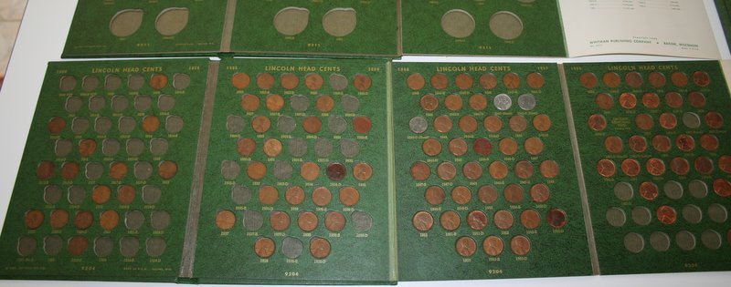 Green-Whitman-Folders-And-Lincoln-Cents