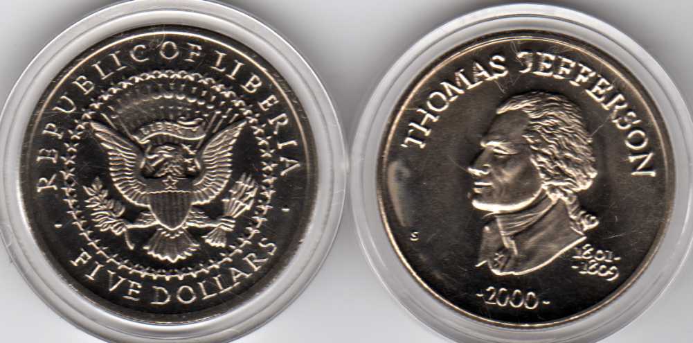 Republic-Of-Liberia-$5.00-Coin