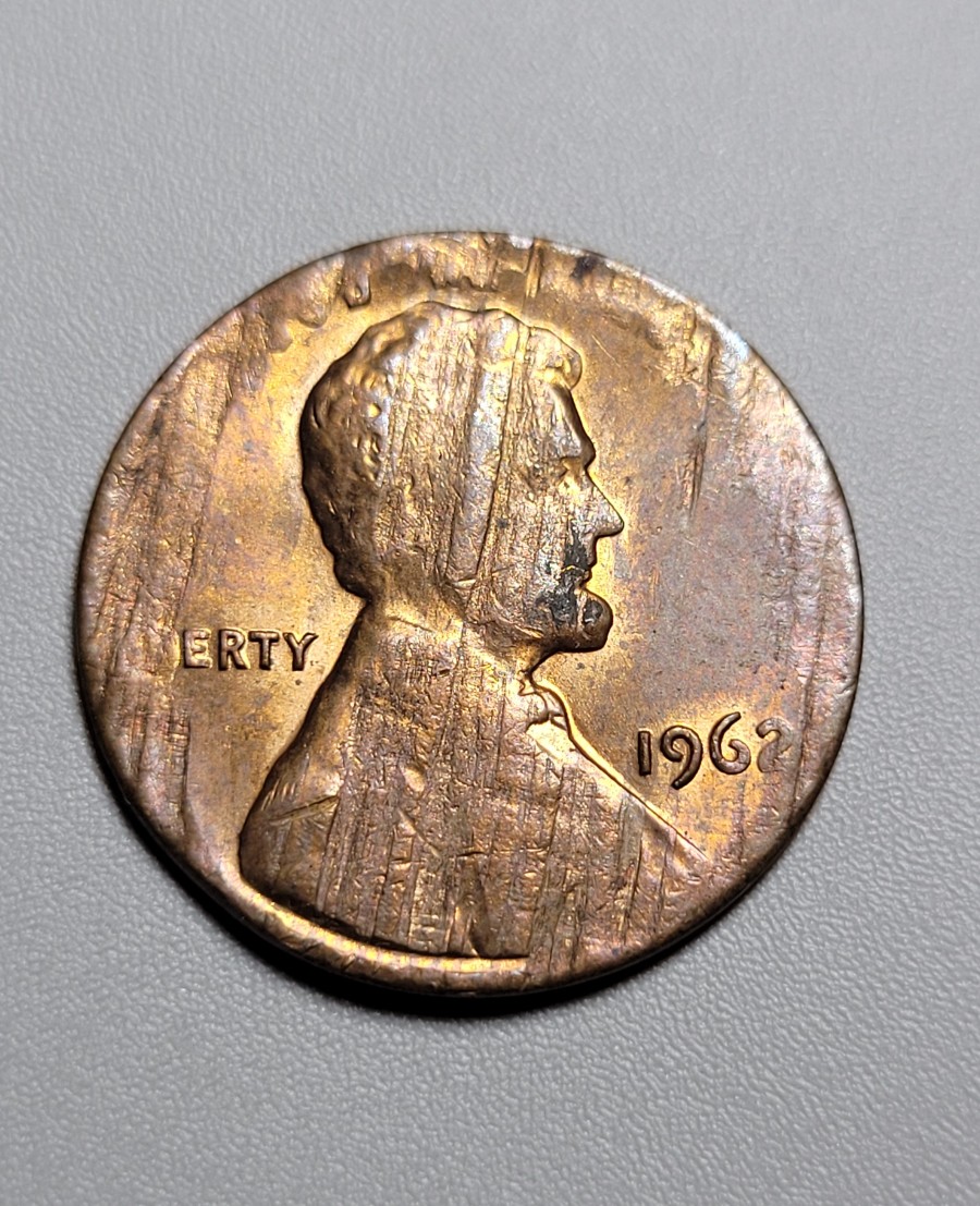 1962-Lincoln-Memorial-Cent-1c-Split-Planchet-1.36g