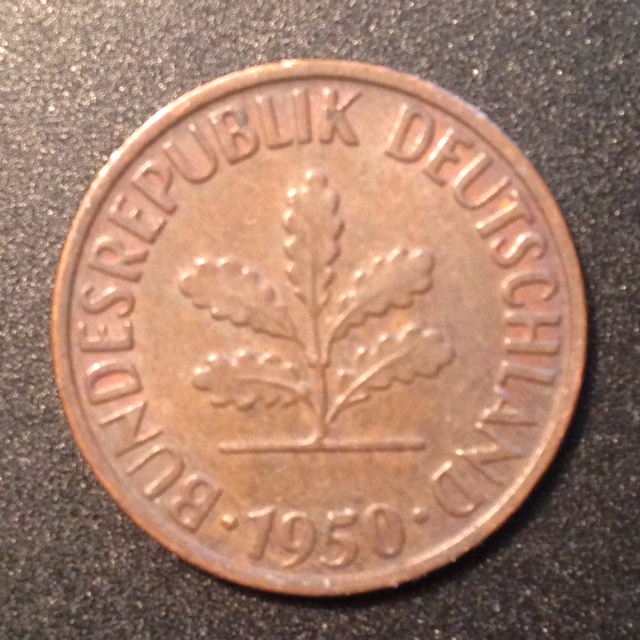 German-1950-D-2-Pfennig