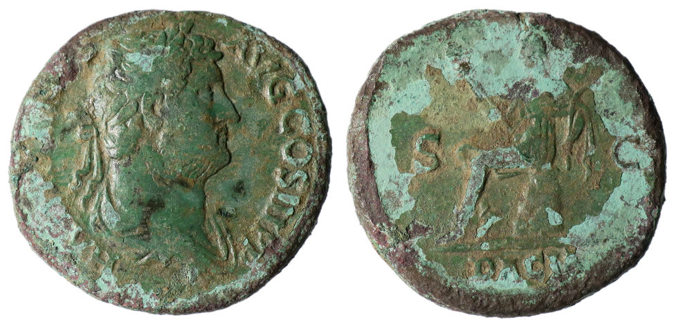 Trajan-Sestertius---Dacia