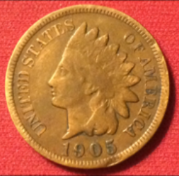 1905-Indian-Head--Die-Crack-Side-To-Side-Reverse