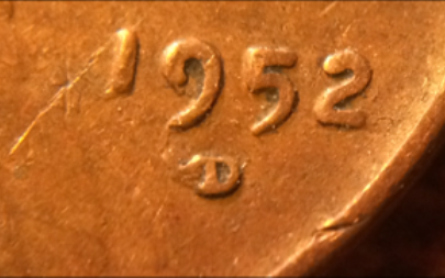 1952-D-Wheat-Cent,-The-D-Looks-Like-It-Has-A-Wing.