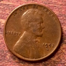 1952-D-Wheat-Cent,-The-D-Looks-Like-It-Has-A-Wing.