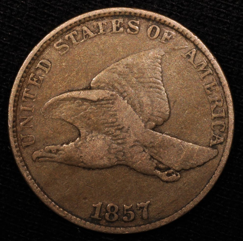 1857-Flying-Eagle-Cent-Snow-3-/-FS-105