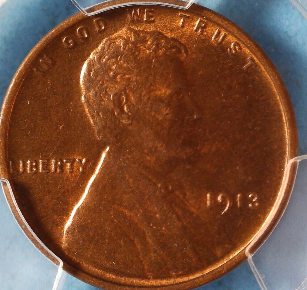 1913-Lincoln-Sent-To-PCGS-Raw-Was-Graded-MS-63-Red-Brown-By-PCI-Guess?