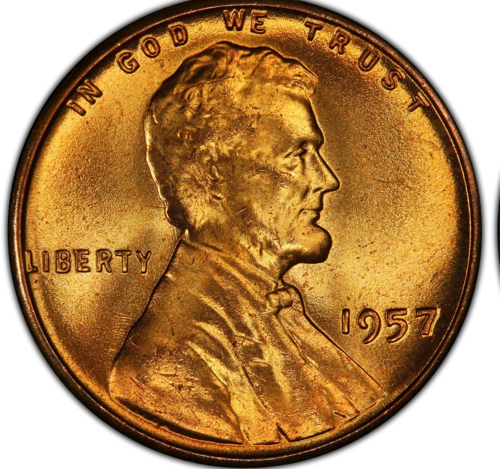 1957-Lincoln-Cent-3RD-One-Compared-To-PCGS-MS-67+-On-Website-Grade-For-Me