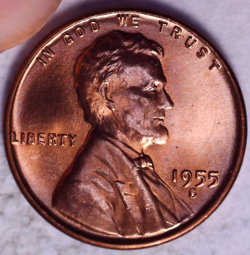 1955-S-Lincoln-To-Help-Grade-The-Whole-Roll-Was-Red/Brown-But-Maybe-Au?