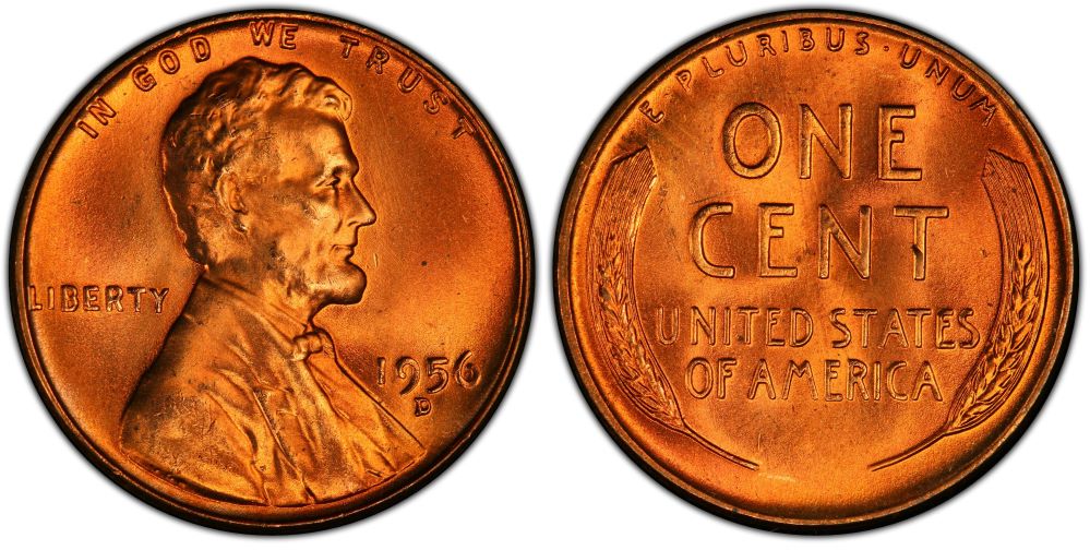 Please-Help-Grade-This-1956-D-Lincoln-I-Have-2-Different-Pics-Of-PCGSms67+-Posted