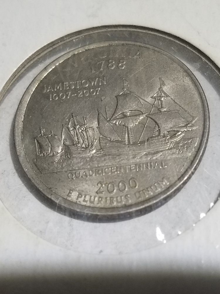 2000-P-Virginia-State-Quarter-Missing-Clad-Obverse?-Forgery-Or-Legit?