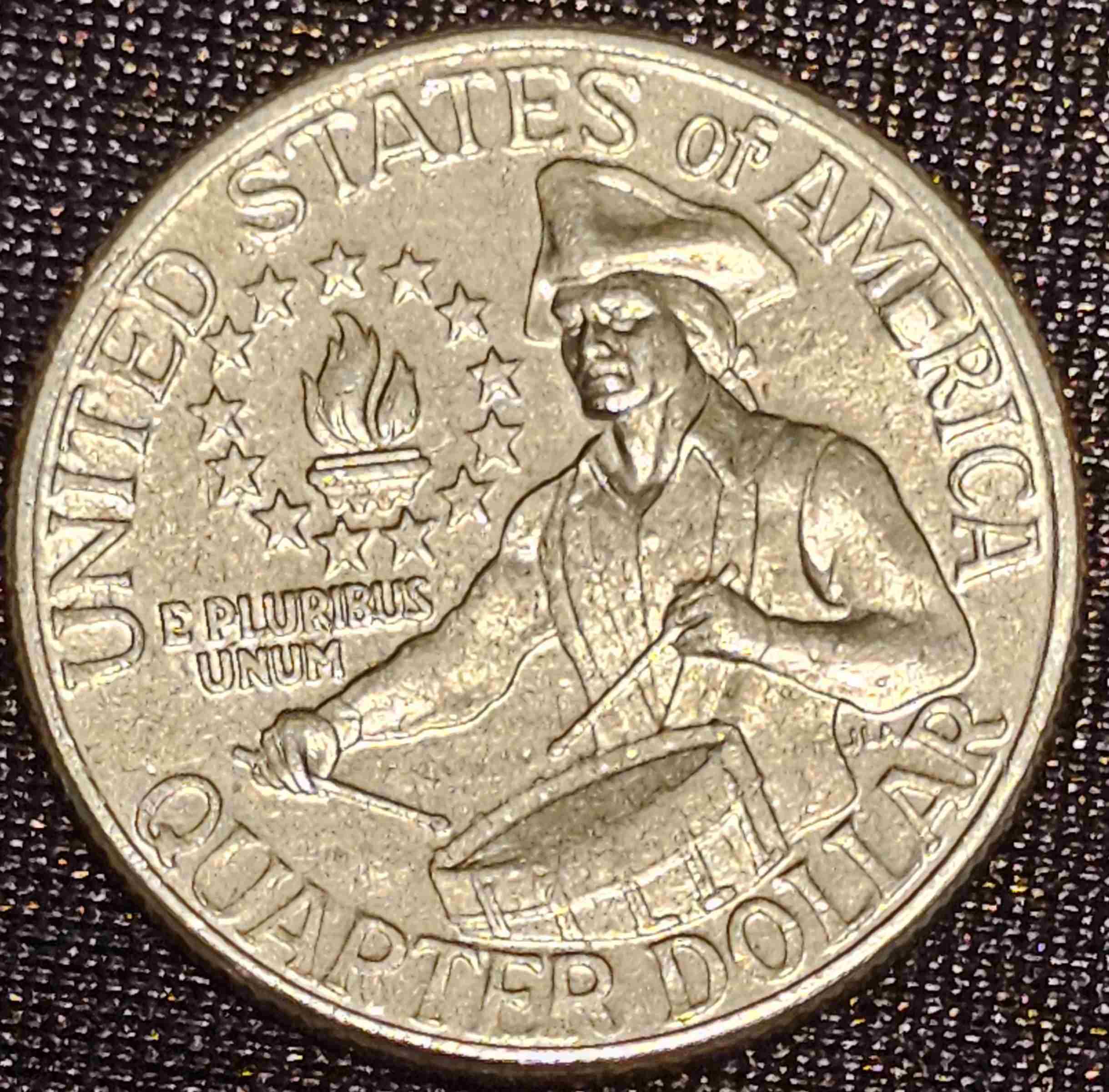 1976-Washington-Bicentennial-Quarter-With-X-Over-D-Mintmark