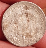 1953-Off-Center-Dime-But-In-Rough-Shape