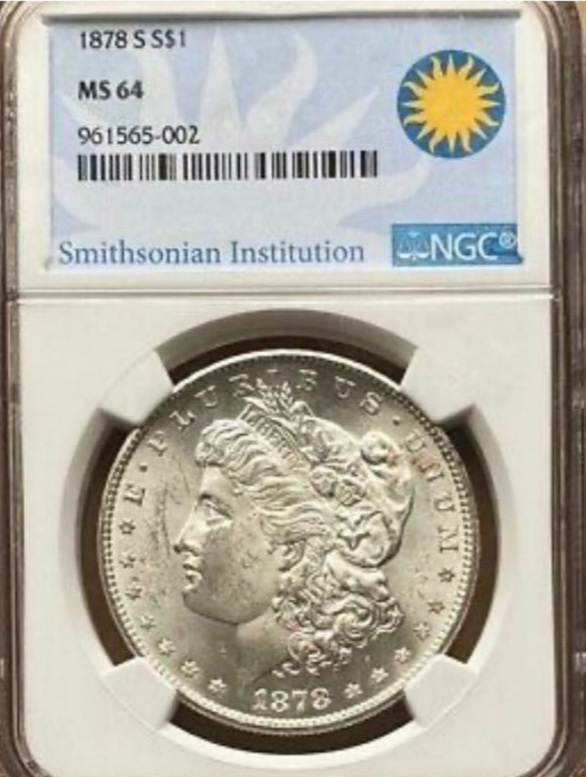 Morgan-And-Peace-Dollars-In-NGC-Smithsonian-Institution-Holders.