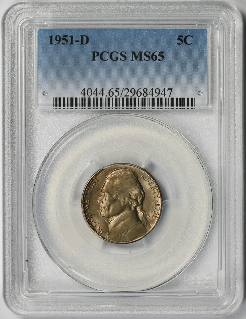 1951-D-Speared-Jefferson-Nickel-Die-Gouge