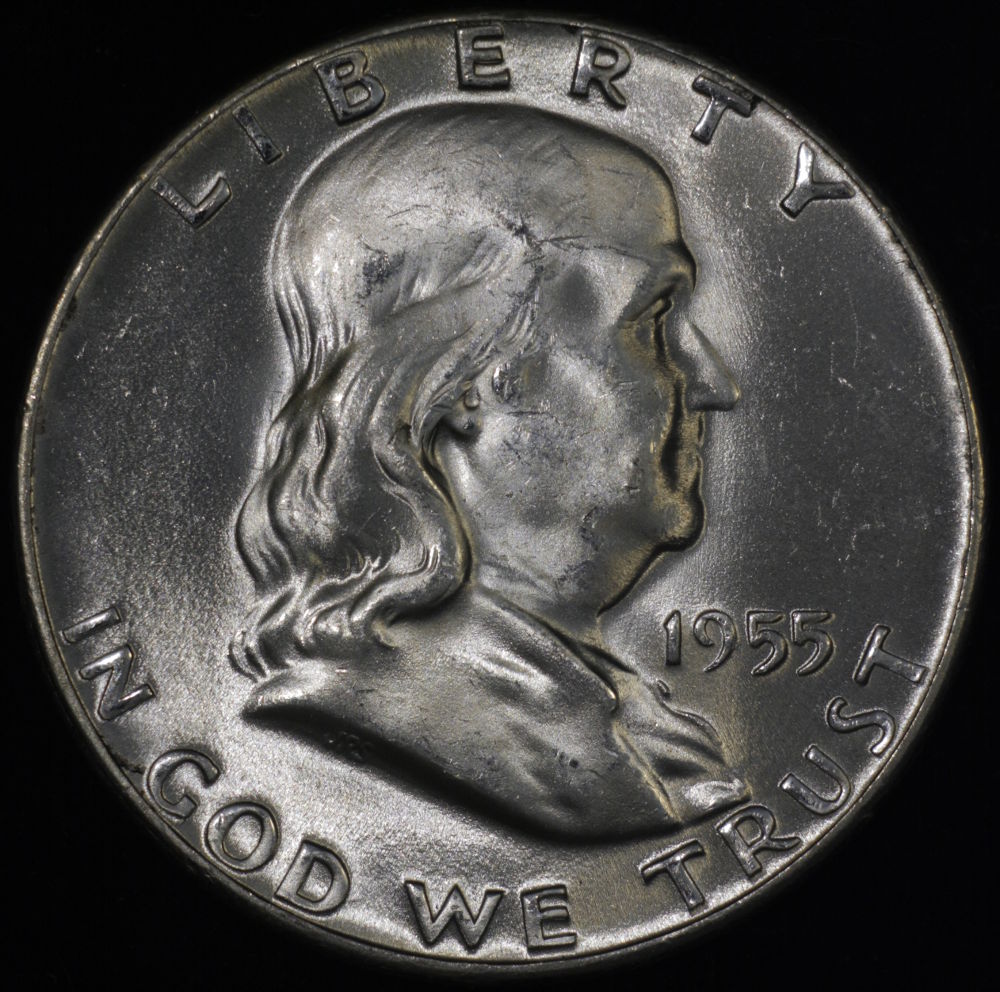 Unc-1955-Franklin-Half,-Grade-Please!