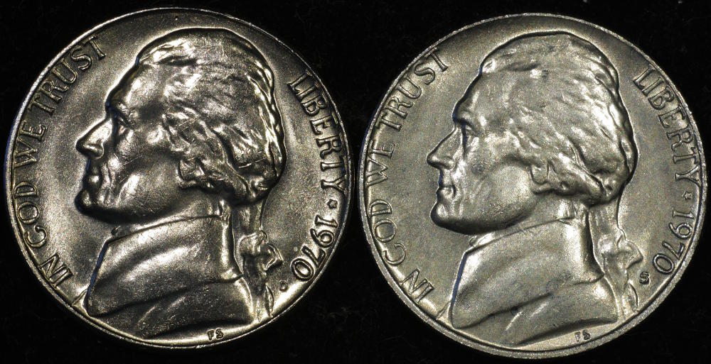 Dark-Toning-On-1970-D-Nickel-From-Mint-Set,-Bb?