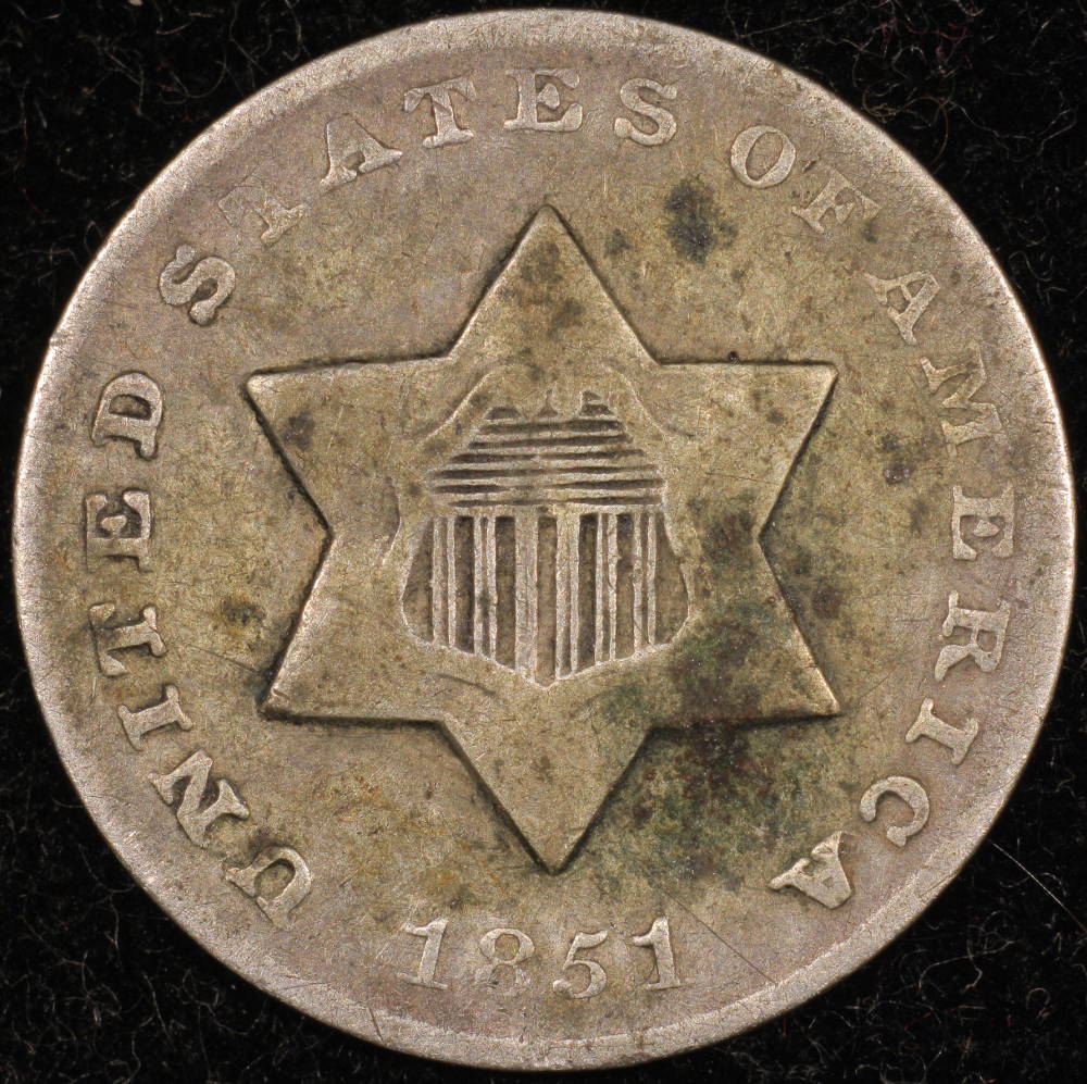 1851-O-3-Cent-Silver,-Grade-Please!