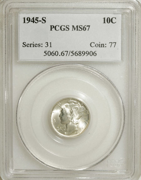 Three-1945-S-Mercs-.....-PCGS-And-NGC