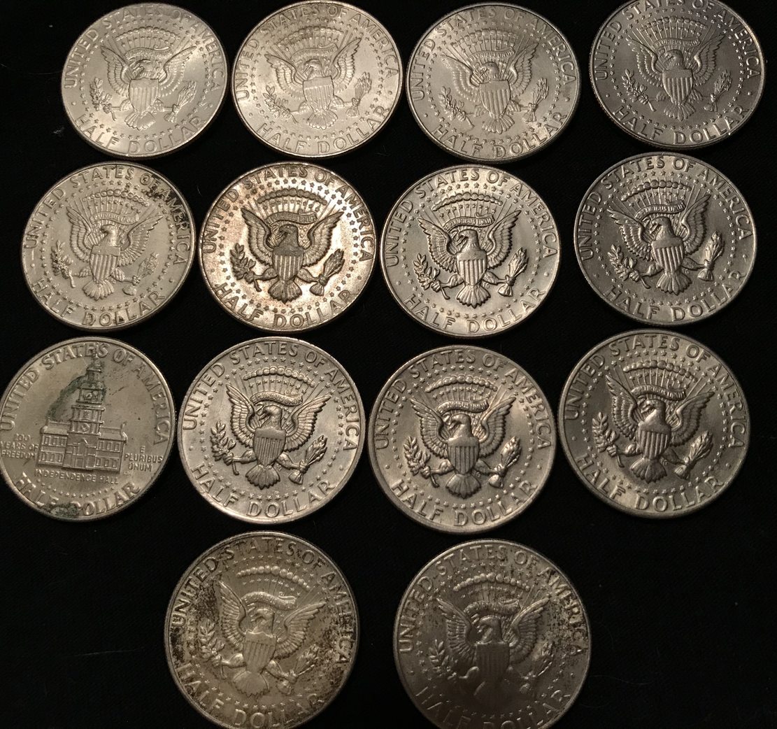 Found---14-Kennedy-Half-Dollars---Dates-Go-From-1994-To-1964.-Is-It-Cool?