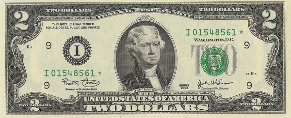 Series-2003-$2-Bill-Star-Note