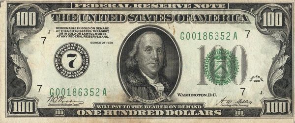 Help-With-Information-On-A-1928-$100-Bill