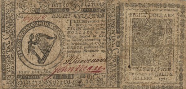 $8-Bill-Pennsylvania-1775