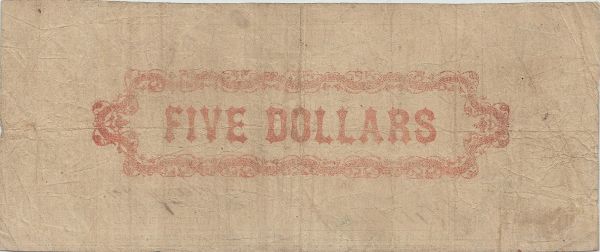 5-Dollar-Bill,-Parish-Of-Concordia,-Louisiana-April,-15.1862