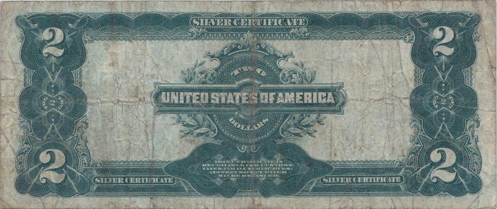1899-$2-Mini-Porthole-Silver-Certificate-Lyons-Roberts