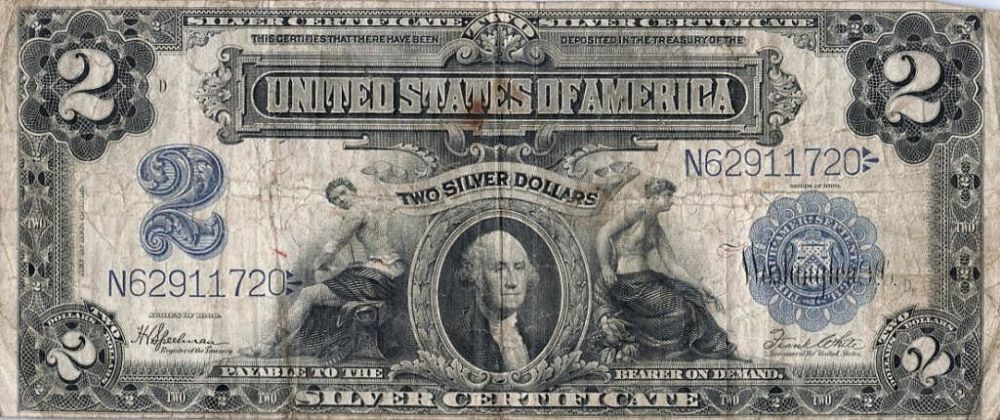 1899-$2-Mini-Porthole-Silver-Certificate-Lyons-Roberts