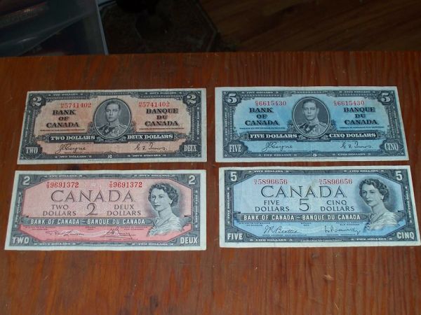 1954-And-1937-Bank-Notes