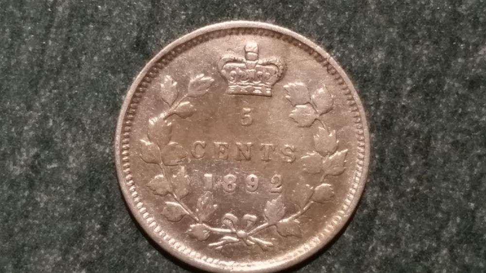 1892-Canada-5-Cent