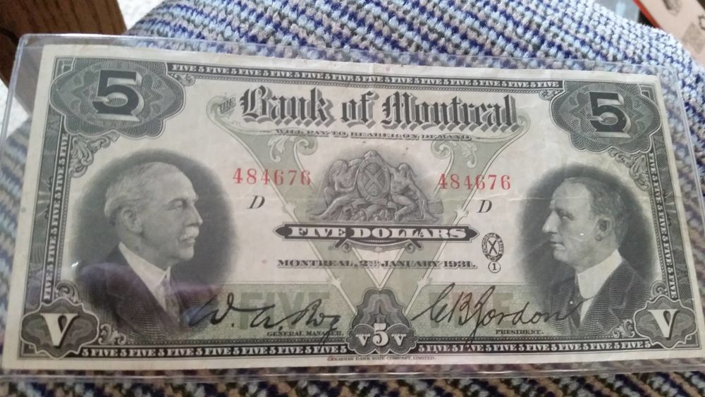 1931-Bank-Of-Montreal-Five-Dollars