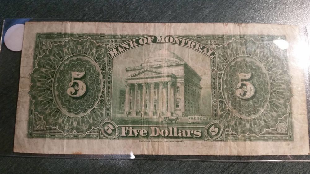 Picked-Up-This-Rare-Bank-Note--Bank-Of-Montreal-Prefix-C
