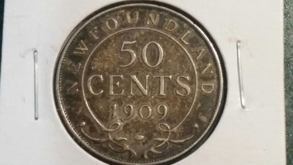 1909-Newfoundland-50-Cents
