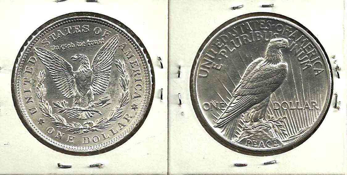 1921-Morgan-And-Peace-Dollars
