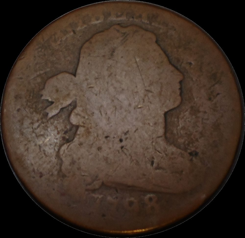 First-Draped-Bust-Large-Cent-1798!