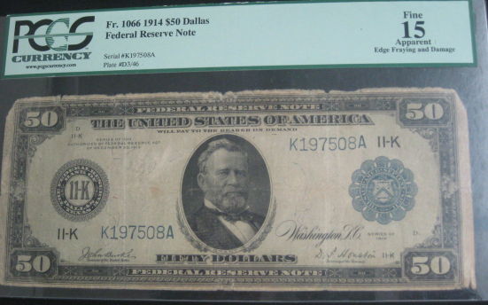 The-Value-Of-Fr.1066-$50-1914-Dallas-FRN-PCGS-15?-Thoughts?
