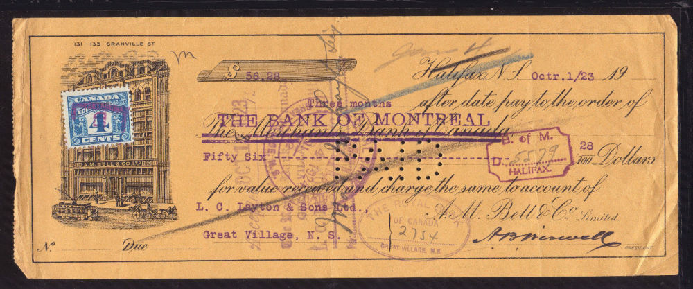 Canadian-Cheques-And-Fiscal-Documents