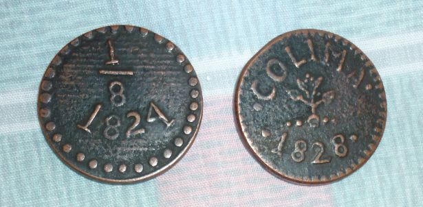 Copper-Colima-1824-Hacienda-Tokens